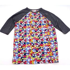 Disney X LuLaRoe Sloan Mickey Mouse Shirt Top Kids Size 8 Disneyland